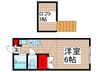 グリーンシャトレー 1Rの間取り
