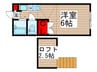 グリーンシャトレー 1Rの間取り
