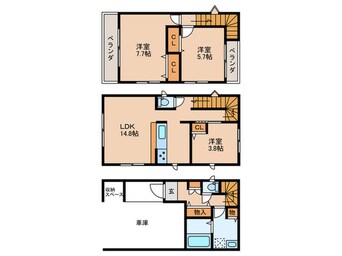 間取図 Ｋｏｌｅｔときわ台