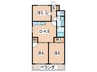 東大船マンション 3DKの間取り