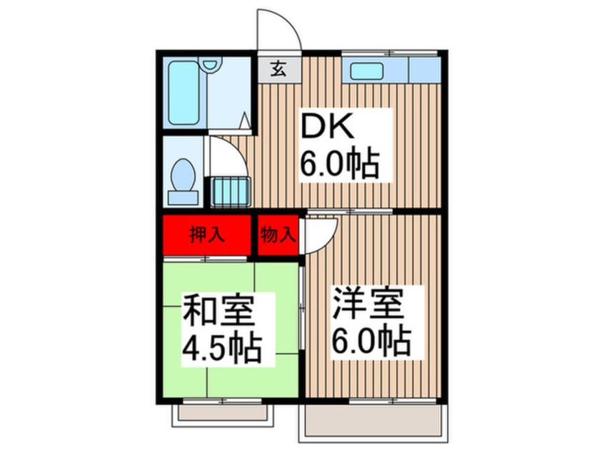 間取図 フォ－ブル日高