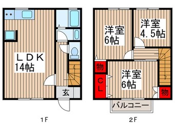 間取図 パークヒルズ上尾