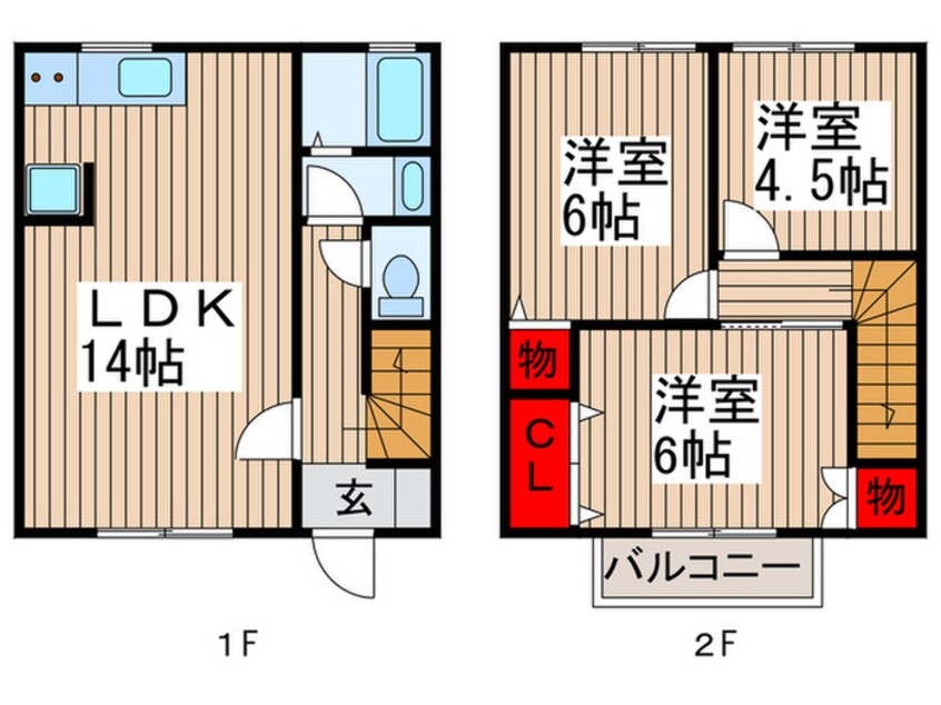 間取図 パークヒルズ上尾