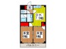 サンライズ 2DKの間取り