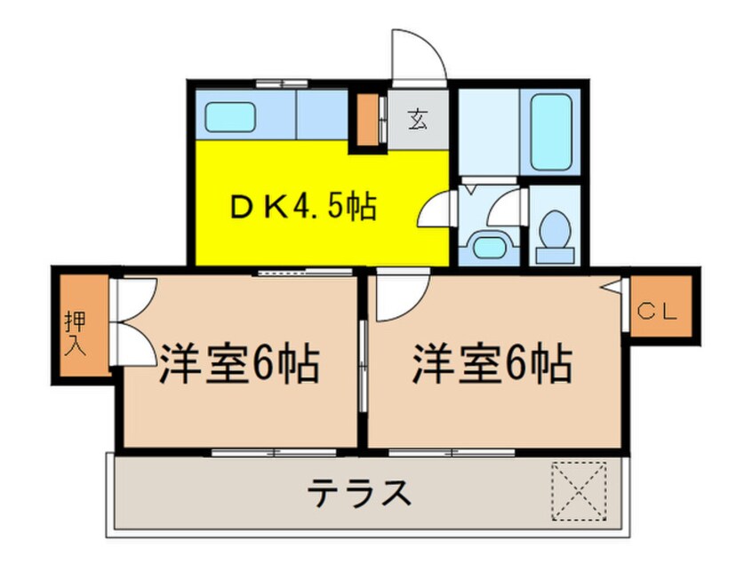 間取図 メゾンマヌワ－ル