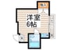 小松ビル 1Rの間取り