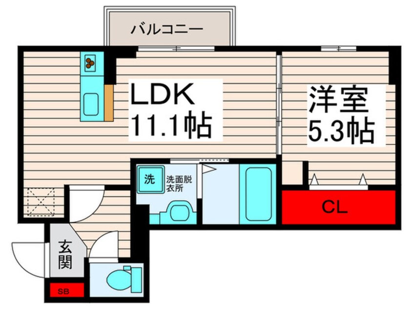 間取図 レクシア扇Ⅰ