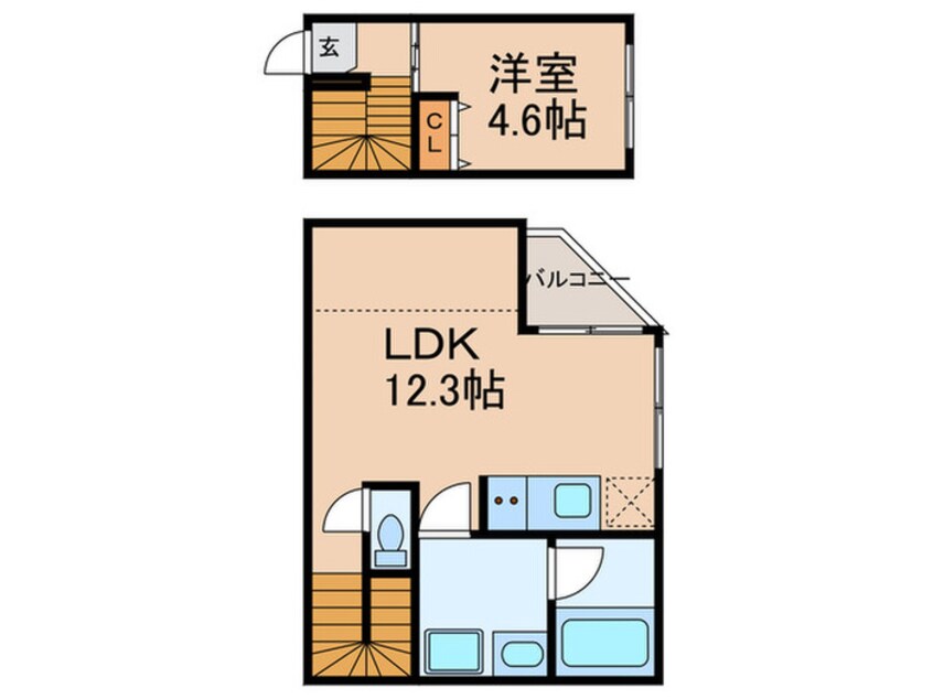 間取図 ＨＪ　ＰＬＡＣＥ　ＯＴＳＵＫＡ