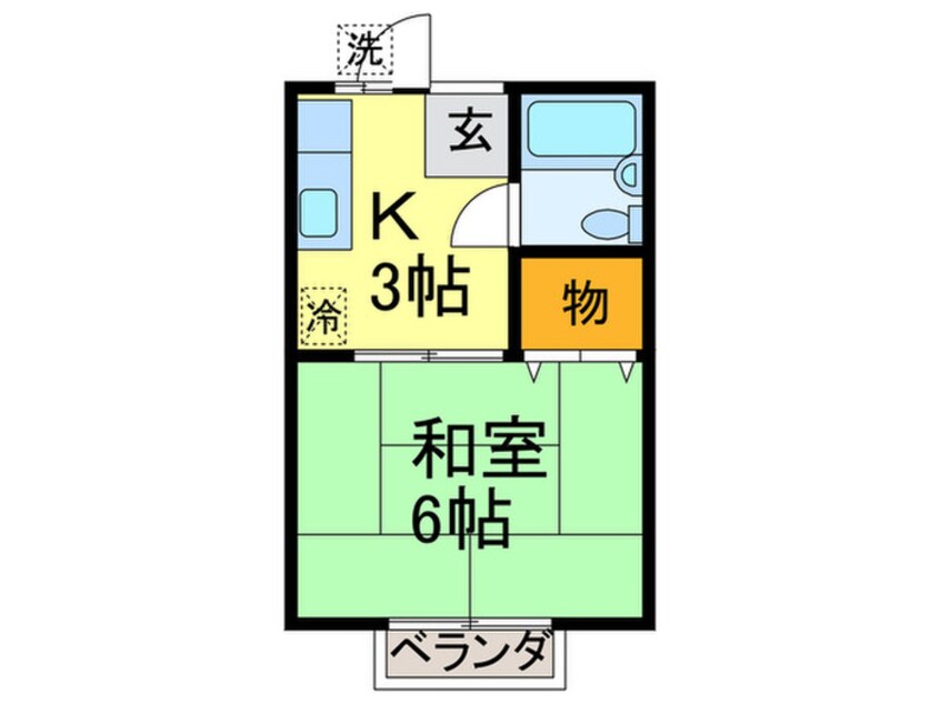 間取図 パオ西大井