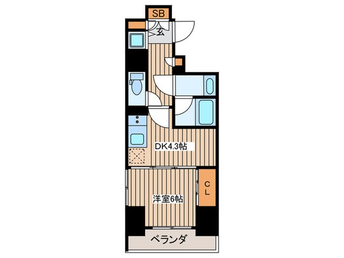 間取り図 ﾚｶﾞﾛ新御徒町ｽﾃｰｼｮﾝﾊﾟﾚｽ(1102)