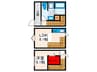 Triplet町屋 1LDKの間取り