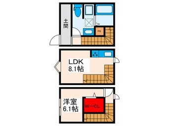 間取図 Triplet町屋