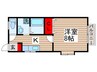 フォレスト 1Kの間取り
