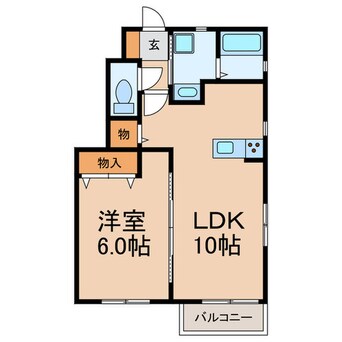 間取図 Le clair (ﾙ・ｸﾚｰﾙ）