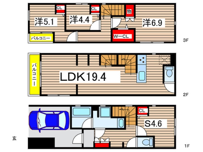 間取図 Kolet武蔵新城南