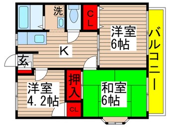 間取図 ｸﾞﾘｰﾝﾎｰﾑ風間