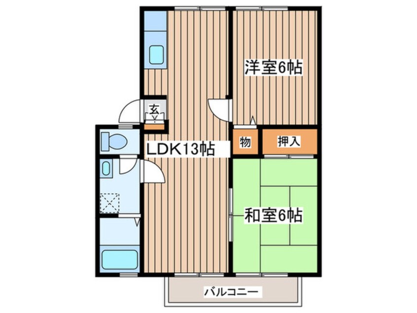 間取図 パレ－シャル辻堂