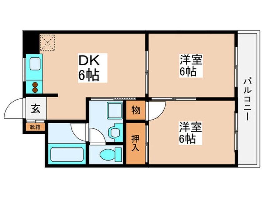 間取図 青砥パ－クマンション９０