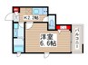 SWEET　RESIDENCE 1Kの間取り