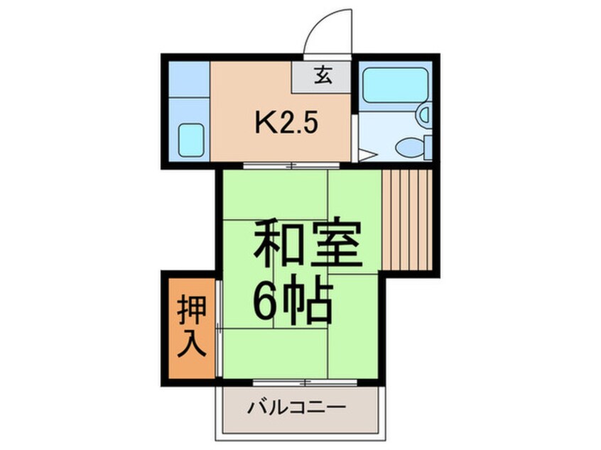 間取図 メゾン岡