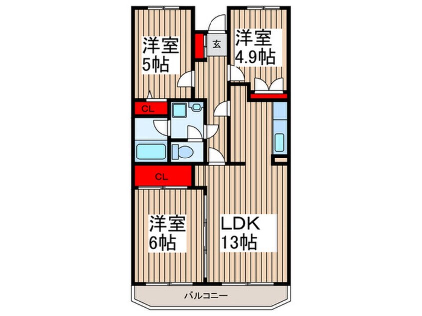 間取図 エスポワール新座