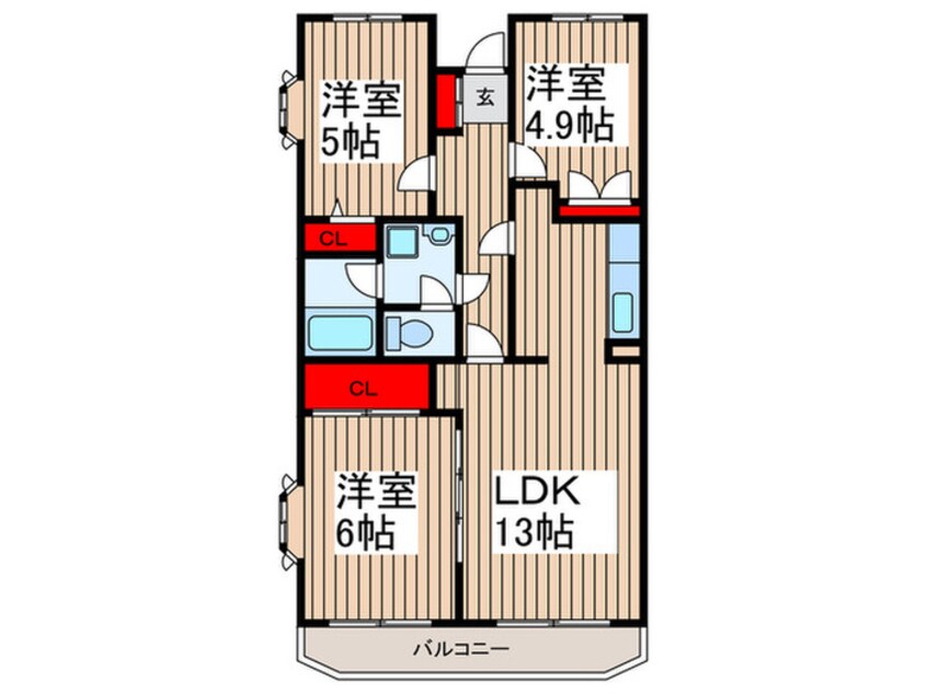 間取図 エスポワール新座