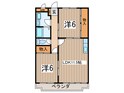 マリッチ大舘Ⅰ号館の間取図
