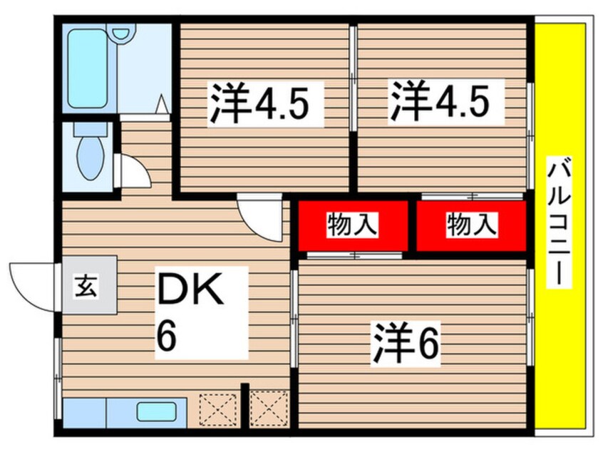 間取図 照ハイツ