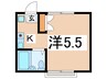 コリーヌ 1Kの間取り