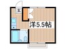 コリーヌ 1Rの間取り