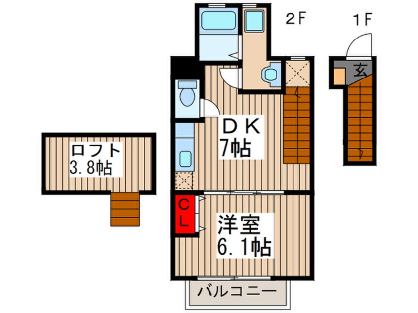 間取図 ヴァ－グ弐番館