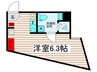 Mi6 1Rの間取り