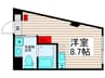 Mi6 1Rの間取り