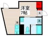 Mi6 1Rの間取り