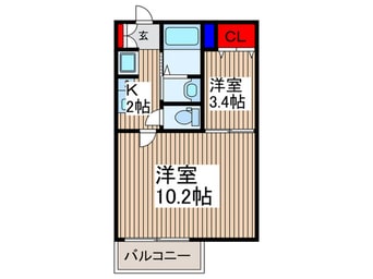 間取図 Mark Duo西所沢Ⅰ