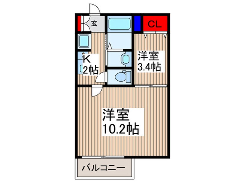 間取図 Mark Duo西所沢Ⅰ