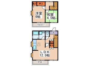 間取図 メゾンあかね台Ｂ