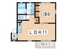 シャルム湘南台 1LDKの間取り