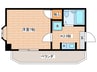 グリーンハウス 1Kの間取り