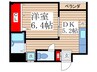 ざるやビル 1DKの間取り