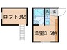アベ－テかしまだ 1Rの間取り