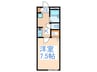 Ｗｉｌｌｏｗ　Ｈｅｉｇｈｔｓ 1Kの間取り