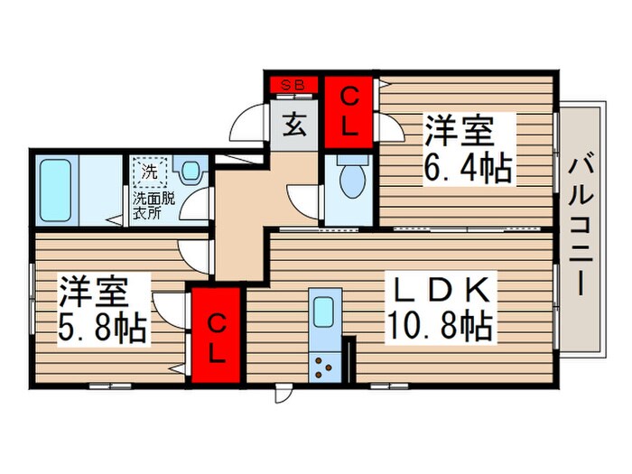 間取り図 フェリス幸田 Ａ