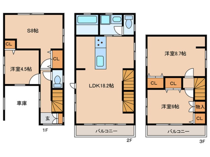 間取図 Kolet府中西府#09