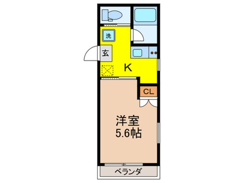 間取図 三高・クラウンライフⅡ