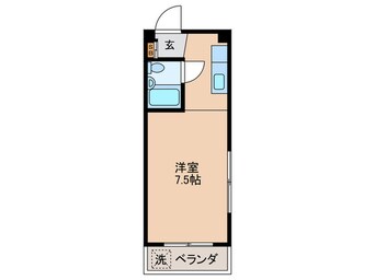 間取図 グリムハイツ多摩川