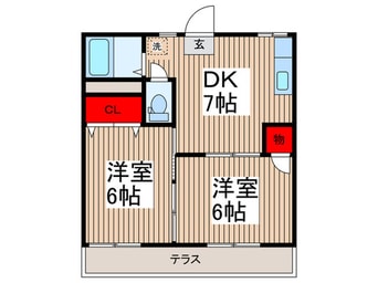 間取図 タキハイツＡ棟