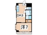 クレストイシダ 1DKの間取り
