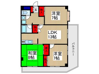 間取図 シオミプラザセカンド