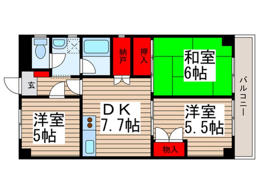 間取図 シオミプラザセカンド